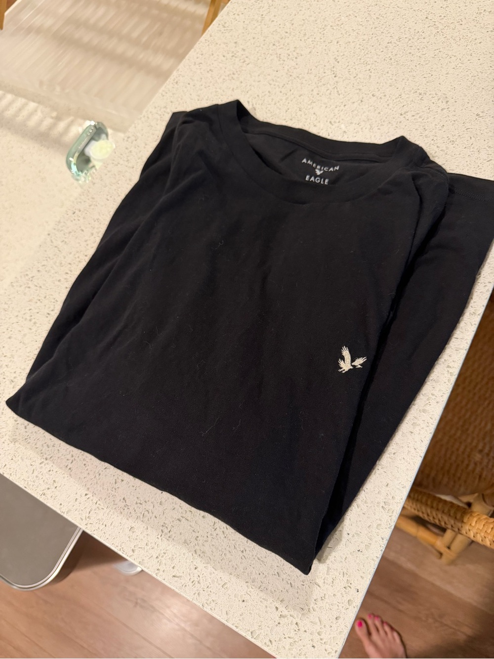 American Eagle Outfitters Black Short Sleeve Crew Tee